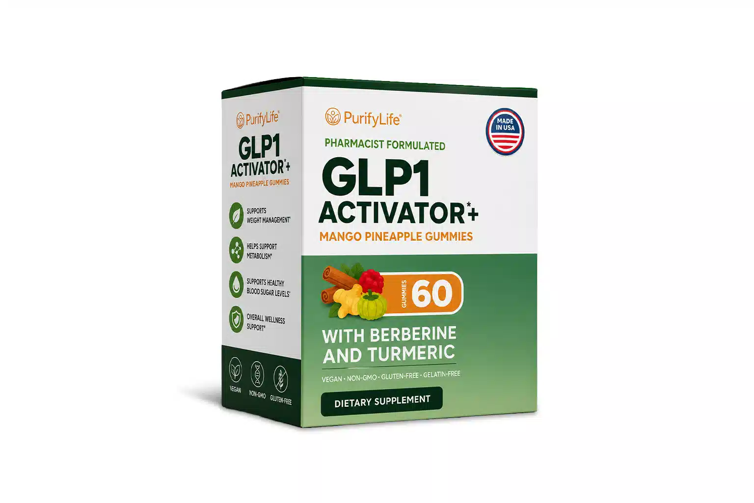 GLP-1 Support Gummies Sugar-Free Weight Loss Supplement product image