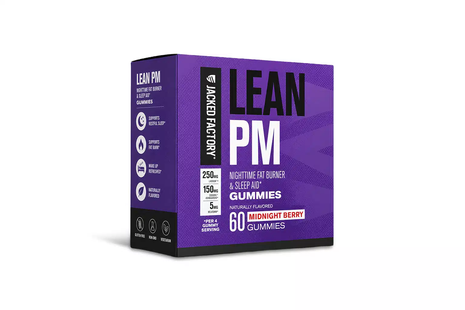 Jacked Factory Lean PM Weight Loss Gummies With Melatonin & Ashwagandha product image