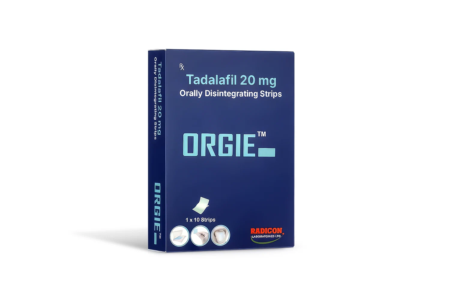 Orgie 20 Mg Tadalafil+Dapoxetine Oral Strips product image