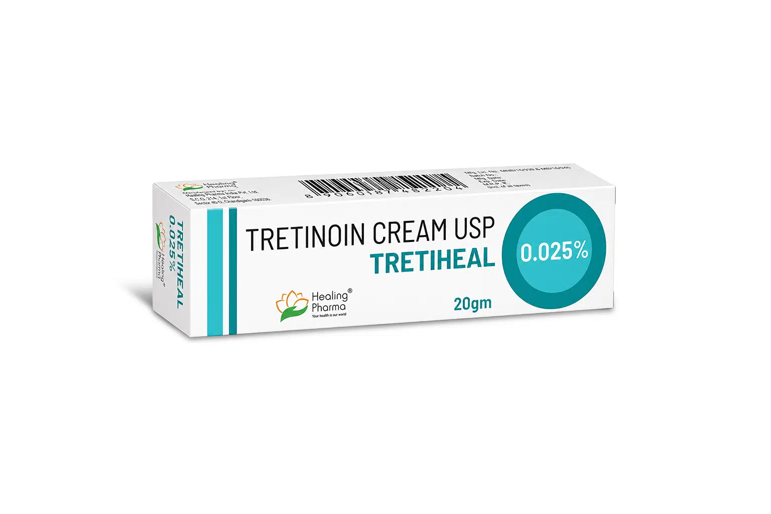 Tretiheal 0.025% Cream 20 Gm (Tretinoin) product image